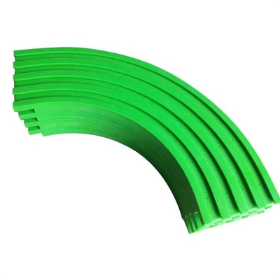 البولي ايثيلين ارتداء قطاع T فتحة ناقل البلاستيك UHMWPE سلسلة دليل المسار السكك الحديدية