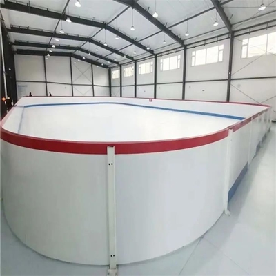 عالية الكثافة البولي ايثيلين حلبة التزلج على الجليد حديدي حاجز Dasher Board HDPE Fence