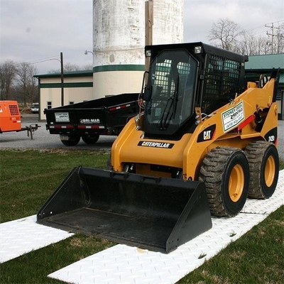 4ft.W X 8ft.L الماس لوحة المداس تصميم HDPE حماية الأرض الحصير واضح