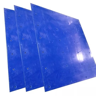 خاصية التشحيم الذاتي الأزرق UHMWPE البلاستيك صوامع الفحم بنكر بطانة ورقة