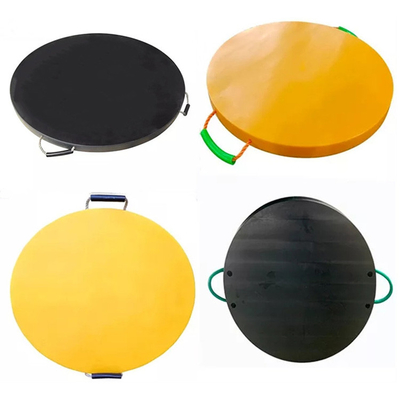 المؤقتة HDPE كرين القدم دعم لوحة جاك مداد وسادة للبناء