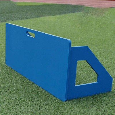 لوحات انتعاش كرة القدم HDPE المحمولة من البلاستيك الأزرق