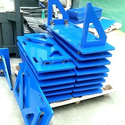لوحات انتعاش كرة القدم HDPE المحمولة من البلاستيك الأزرق