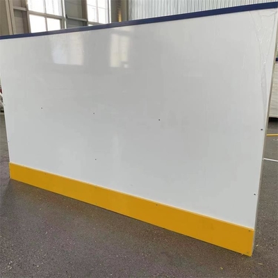 4x8 Feet المحمولة HDPE البلاستيك حلبة التزلج على الجليد الحاجز هوكي رماية حلبة التزلج Dasher Board