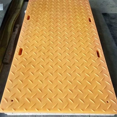 2 * 8ft HDPE أوراق الحماية الأرضية الحصير المؤقتة الطريق للبناء