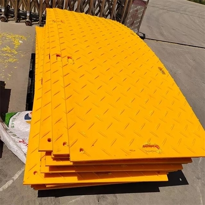 المضادة للتأثير الثقيلة أرضيات الطين الأرض HDPE البلاستيك المؤقتة المشاة حصيرة