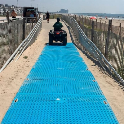 2 × 8ft الأزرق المؤقتة البلاستيك HDPE بساط تلاعب الحصير الثقيلة الطريق الحصير