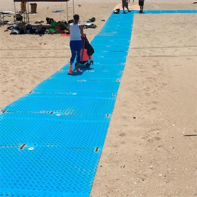 2 × 8ft الأزرق المؤقتة البلاستيك HDPE بساط تلاعب الحصير الثقيلة الطريق الحصير