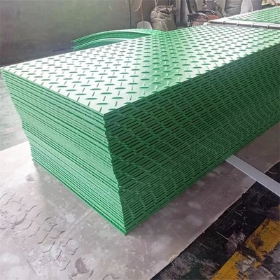 الأخضر المركب HDPE شاحنة دعم حماية الأرض الحصير البناء الثقيلة