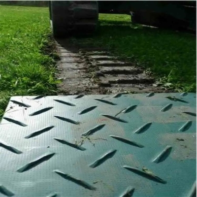 الأخضر المركب HDPE شاحنة دعم حماية الأرض الحصير البناء الثقيلة