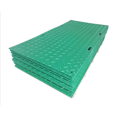 الأخضر المركب HDPE شاحنة دعم حماية الأرض الحصير البناء الثقيلة