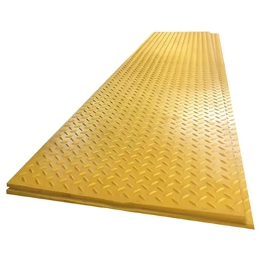 4X8 قدم المحمولة ورقة بلاستيكية مقاومة للاهتراء HDPE الوصول المؤقت الحصير الطريق