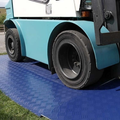 2 × 8ft الأزرق المؤقتة البلاستيك HDPE بساط تلاعب الحصير الثقيلة الطريق الحصير