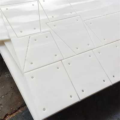 لوح بطانة UHMWPE الأبيض المقاوم للارتداء من أجل لوح بطانة صوامع الحبوب الفولاذية