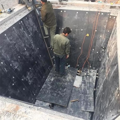 ورقة بطانة خزان الفحم UHMWPE مخصصة غير لاصقة ورقة البولي ايثيلين الأسود