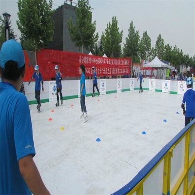 نظام التزحلق على الجليد UHMWPE Hockey Plastic Rinks Board Synthetic Home Ice Rink