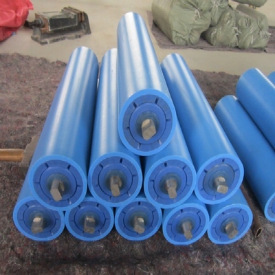 قابل للتعديل دليل الأسطوانة الصناعية UHMWPE البلاستيك الحزام الناقل العاطل الأسطوانة