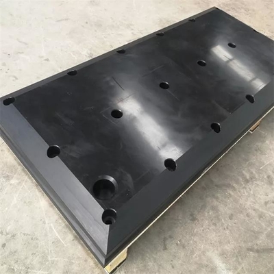 كشط UHMWPE لوح حوض ممتص الصدمات المنزلق وسادات أمامية من الحاجز البحري