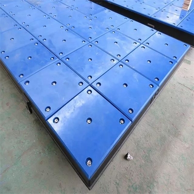 وسادات رفرف UHMWPE للحاجز البحري من البلاستيك الأزرق المقاوم للماء لحاجز الرصيف