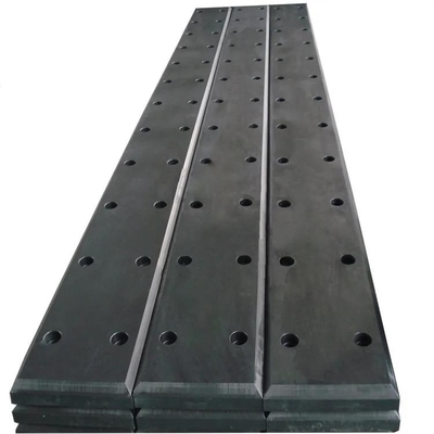كشط UHMWPE لوح حوض ممتص الصدمات المنزلق وسادات أمامية من الحاجز البحري