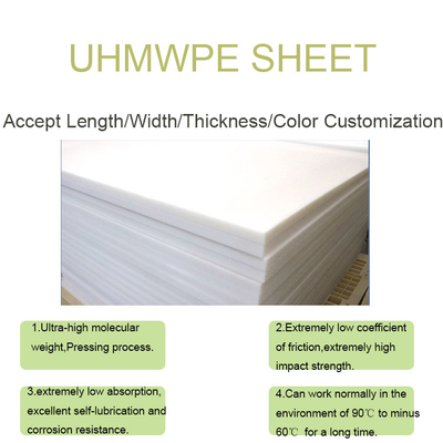 ورق بلاستيكي مقاوم لدرجات حرارة منخفضة uhmw pe board للمسطح الوقائي من الأرض