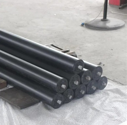 البوليمر ذو الجزيئات العالية جداً Hdpe Conveyor Roller Dia 76mm